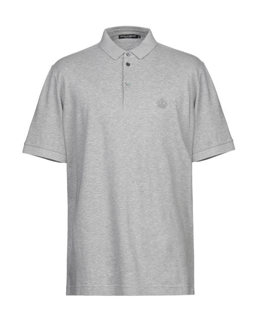Dolce & Gabbana Gray Polo Shirt for men