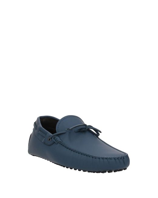Tod's Blue Loafers Soft Leather for men