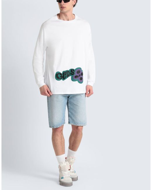 Gcds White T-shirt for men