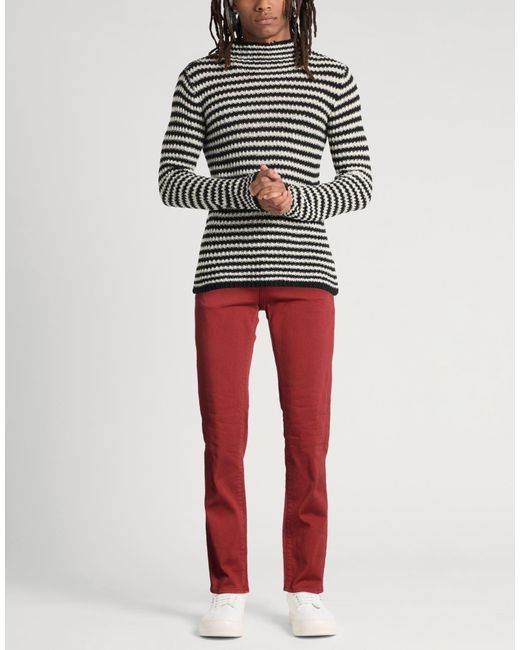 Gas Red Brick Pants Cotton, Elastane for men