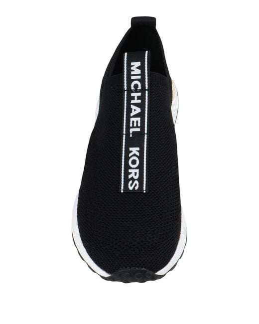 MICHAEL Michael Kors Black Slip-On-Sneaker Bodie Aus Mesh Mit Logostreifen