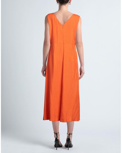 Diana Gallesi Orange Midi Dress