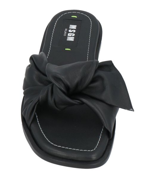 MSGM Black Sandals