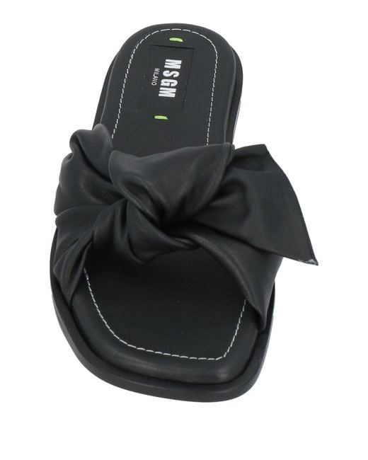 MSGM Black Sandals