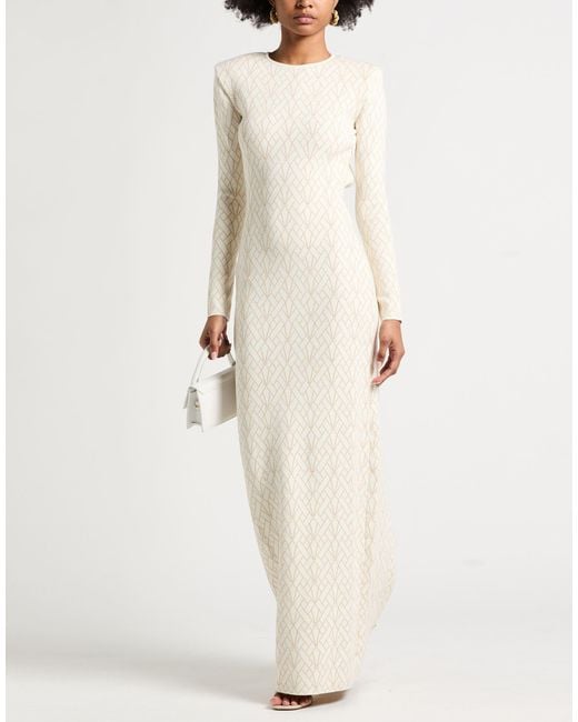 Elisabetta Franchi White Maxi Dresses