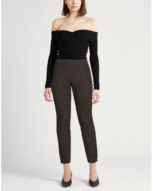 Roberto Collina Gray Pants Wool, Nylon, Polyester, Silk