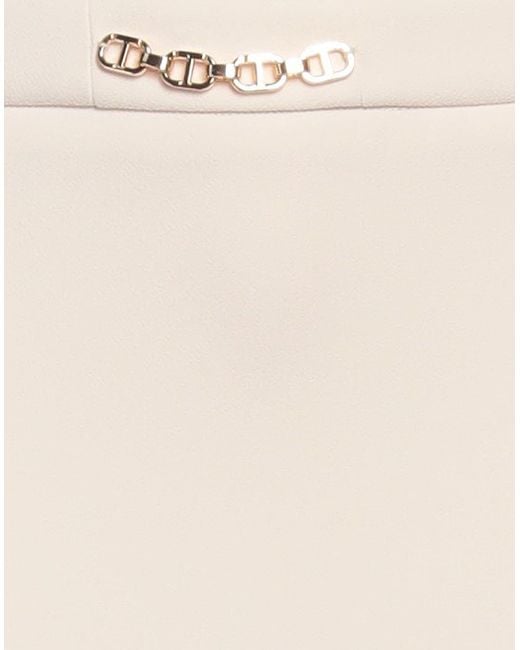 Twinset White Midi Skirt