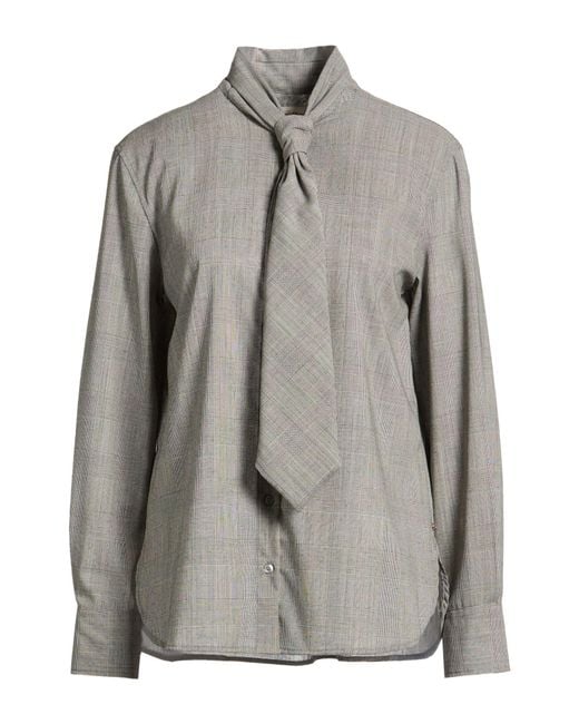 Ottod'Ame Gray Shirt Wool, Polyester, Viscose