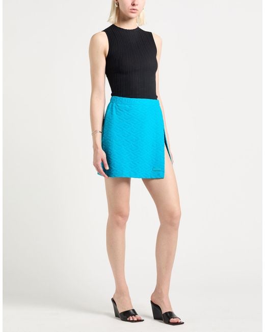 Versace Blue Mini Skirt