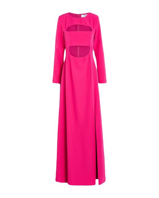 Jijil Pink Fuchsia Maxi Dress Polyester, Elastane