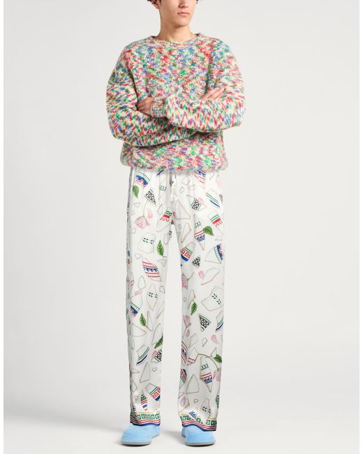 Casablanca White Pants Silk for men