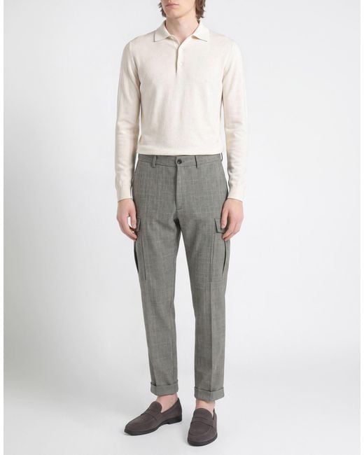 Eleventy Gray Pants Wool for men