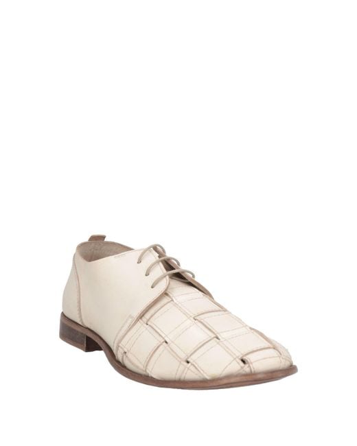 Moma White Lace-Up Shoes