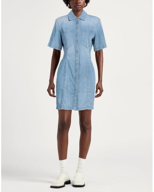 Dondup Blue Mini Dress