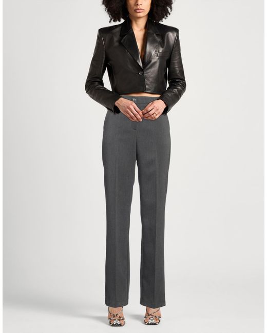 DIVEDIVINE Gray Pants Polyester, Viscose, Elastane