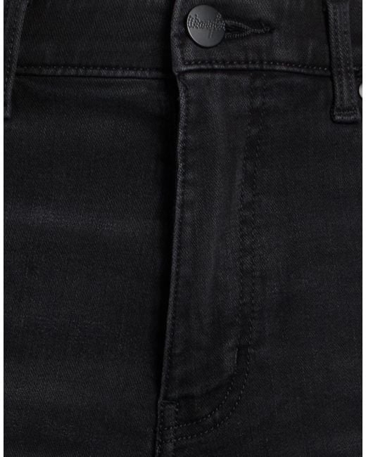Wrangler Black Jeans Cotton, Polyester, Elastane for men