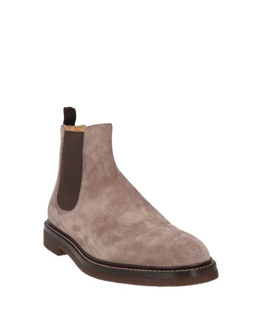 Brunello Cucinelli Brown Ankle Boots for men
