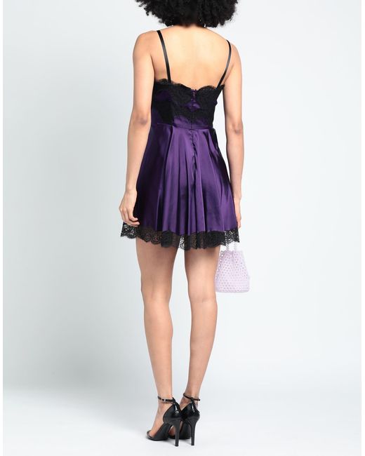 Dolce & Gabbana Purple Mini Dress