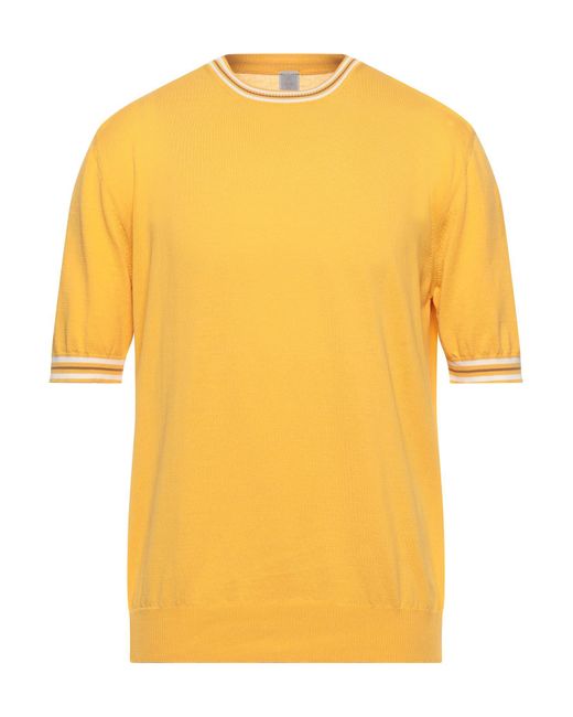 Eleventy Yellow Sweater Cotton for men