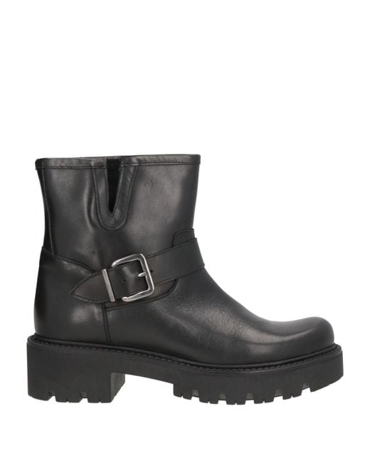 i love italy Black Ankle Boots Leather