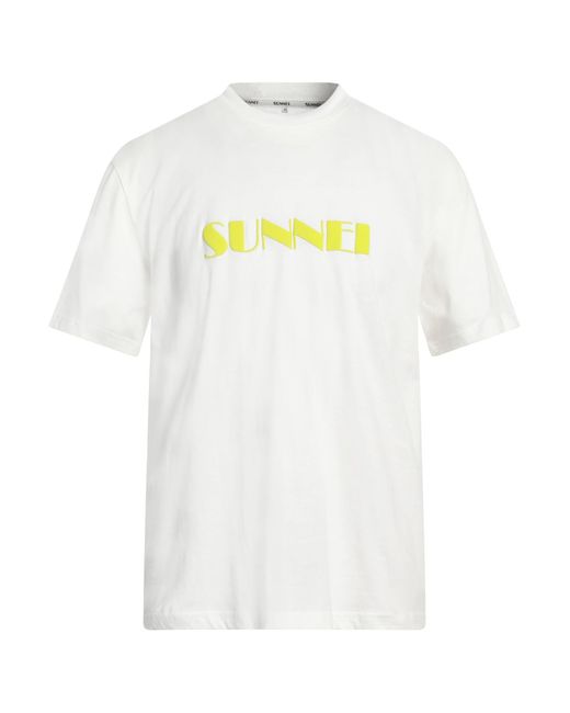 T-shirt di Sunnei in White da Uomo