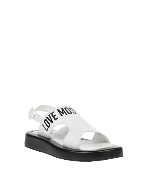 Love Moschino White Sandale