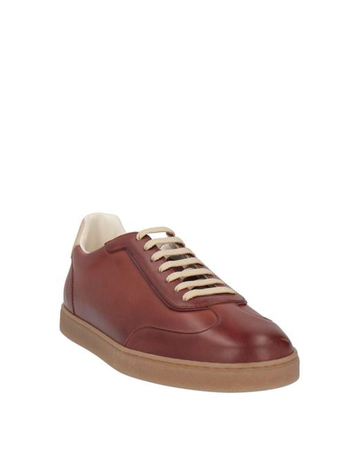 Brunello Cucinelli Brown Sneakers Leather for men