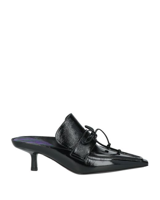 Burberry Black Mules & Clogs Leather