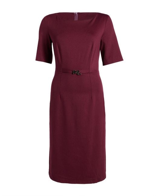 Manila Grace Purple Midi Dress