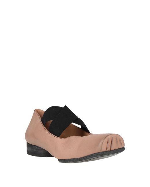 Uma Wang Pink Blush Ballet Flats Calfskin
