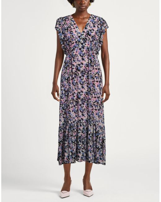 EMMA & GAIA Purple Midi-Kleid