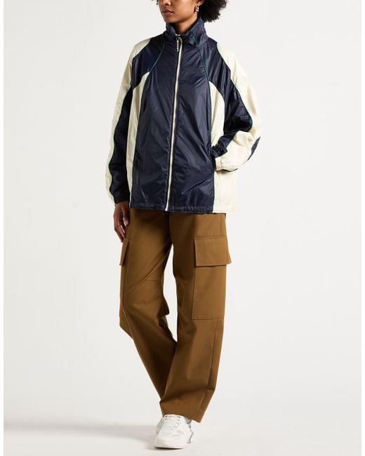 Palm Angels Blue Jacket Polyamide, Viscose