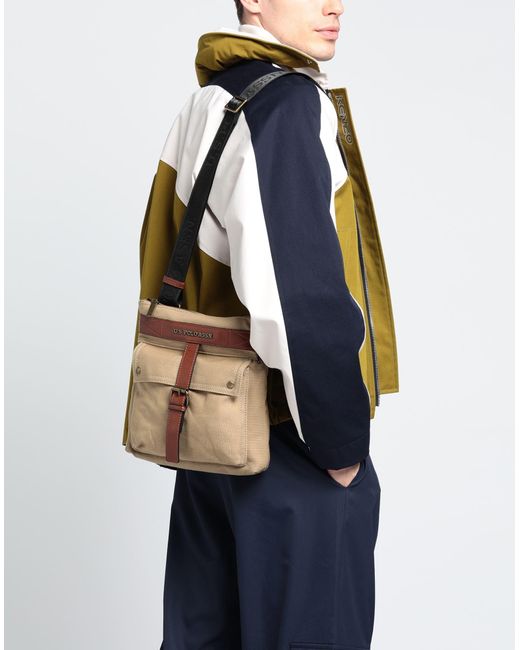 U.S. POLO ASSN. Natural Cross-body Bag for men