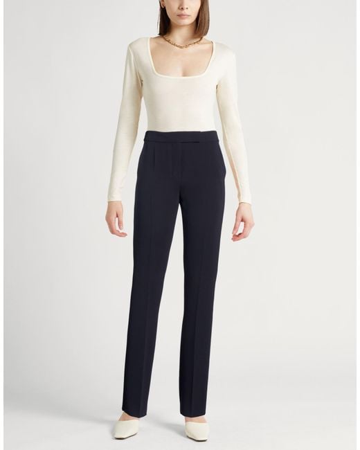 Max Mara Blue Midnight Pants Triacetate, Polyester