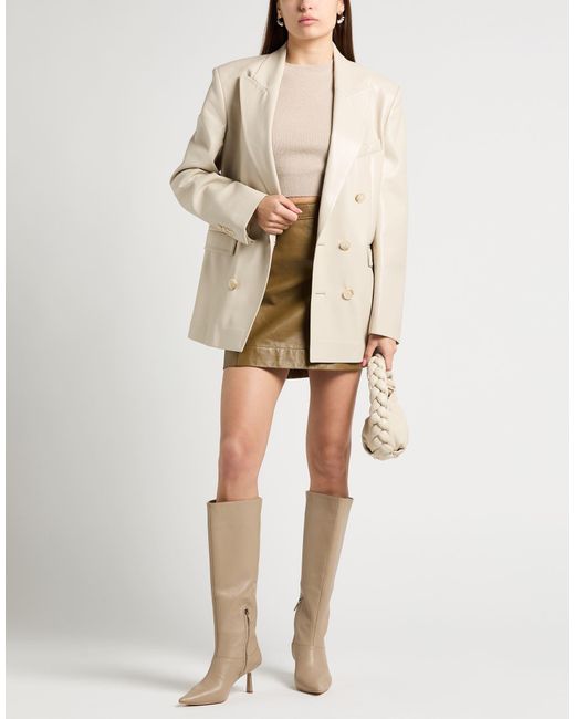 ANDAMANE Natural Blazer Polyester, Polyurethane