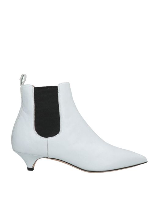 Gianna Meliani White Ankle Boots