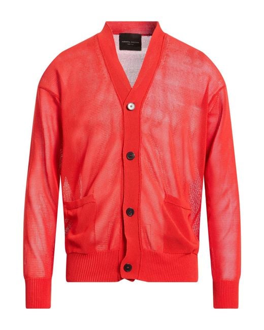 Roberto Collina Red Cardigans for men