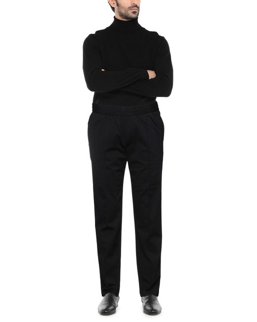 Emporio Armani Black Trouser for men