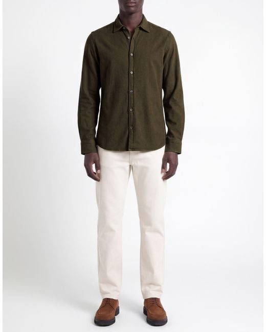 Circolo 1901 Green Military Shirt Cotton, Elastane for men