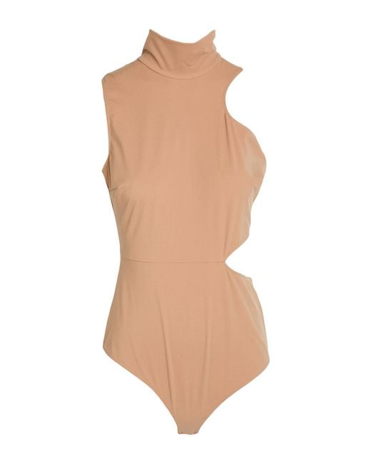 Wolford White Camel Bodysuit Polyamide, Elastane