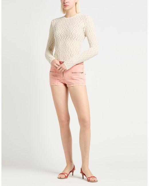 Isabel Marant Natural Ivory Top Polyamide, Cotton, Elastane