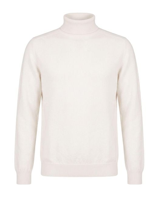 Fedeli White Turtleneck for men