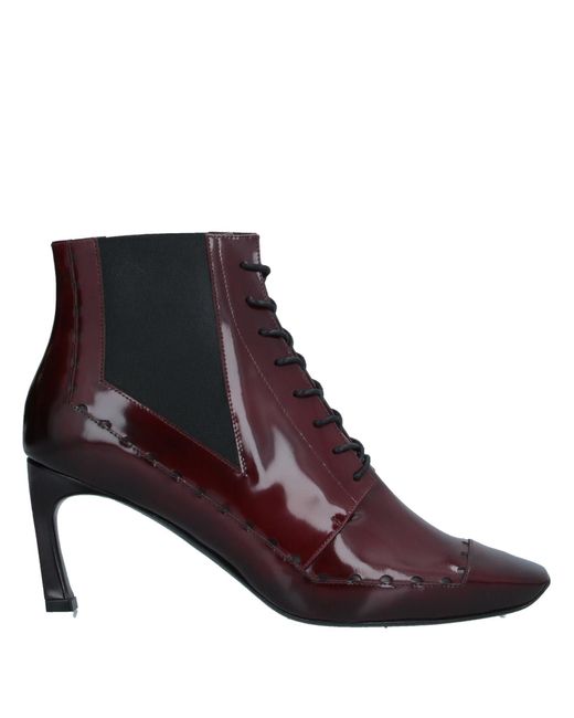 maroon ankle boots womens