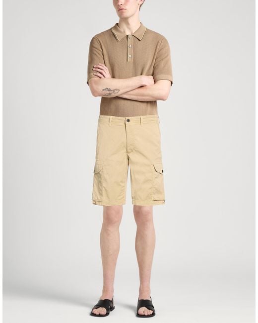 Incotex Natural Shorts & Bermuda Shorts Cotton, Elastane for men