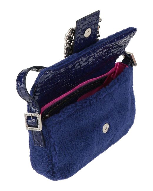 Gedebe Blue Handbag Textile Fibers