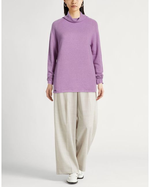 Moorer Purple Turtleneck