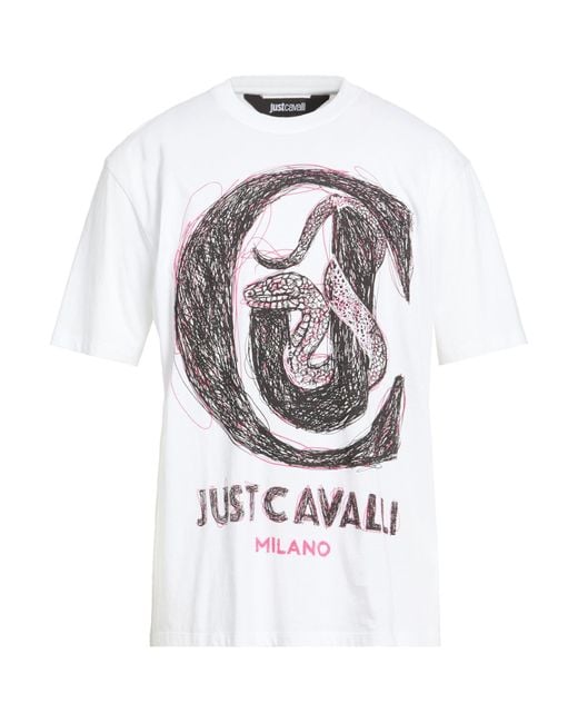 Just Cavalli White T-Shirt for men