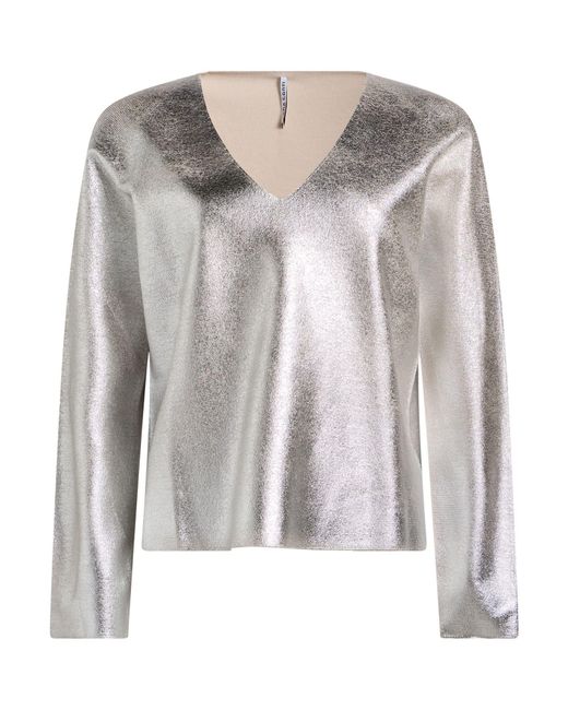 Liviana Conti Gray Sweater Virgin Wool
