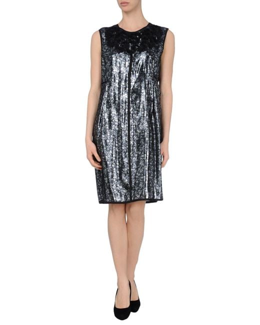 Marc Jacobs Black Mini Dress Silk, Polyester