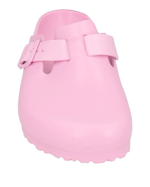 Birkenstock Pink Mules & Clogs Textile Fibers for men
